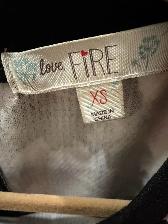 Black Floral Dress with Pink Accents - Picture 3 of 3